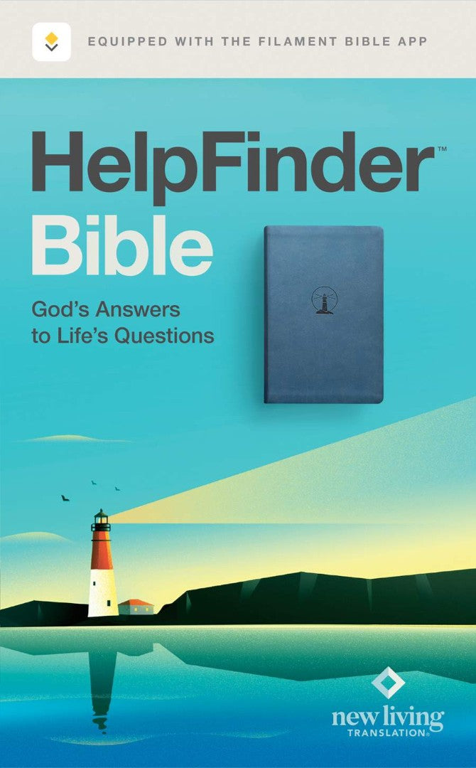 NLT Helpfinder Bible, Filament Enabled, Blue