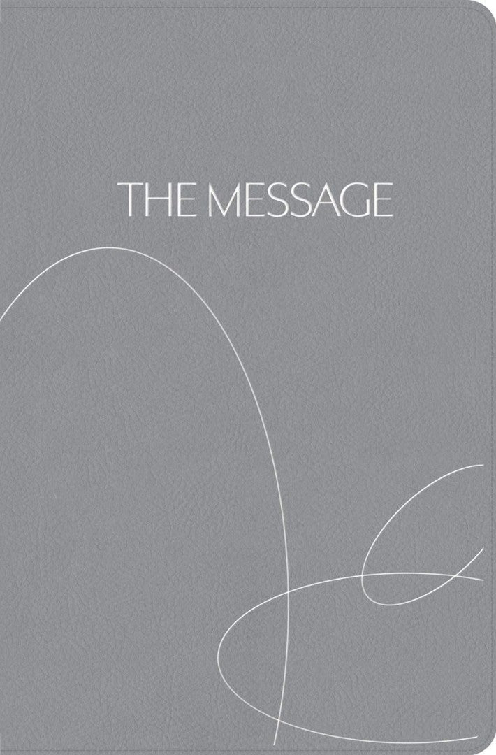 The Message Student Devotional Bible Stone Gray