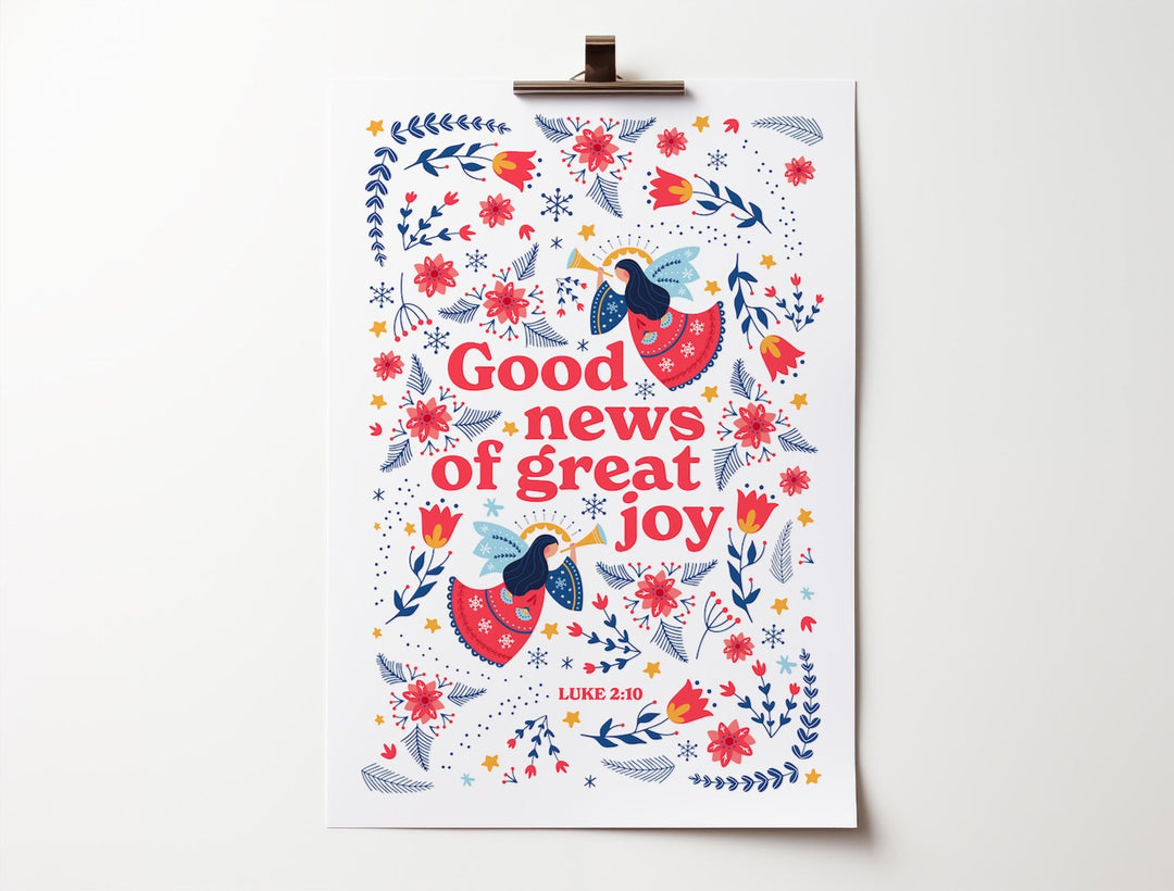 Good News Of Great Joy A3 Poster - Re-vived
