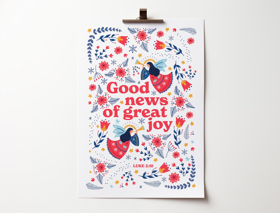 Good News Of Great Joy A3 Poster - Re-vived