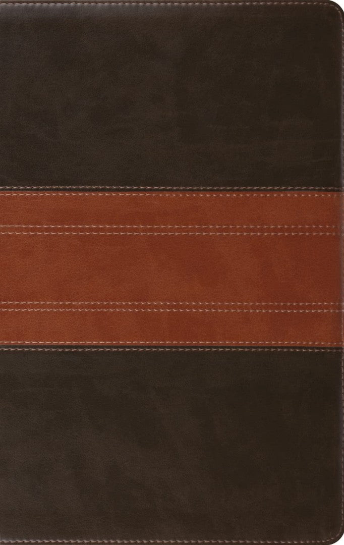 ESV Large Print Personal Size Bible, Red Letter, Forest/Tan
