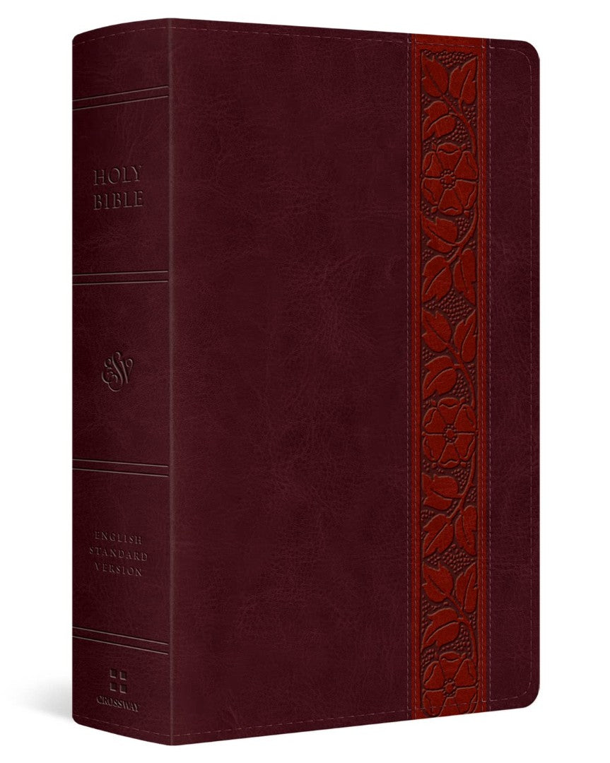 ESV Giant Print Personal Size Bible, Red Letter, Mahogany
