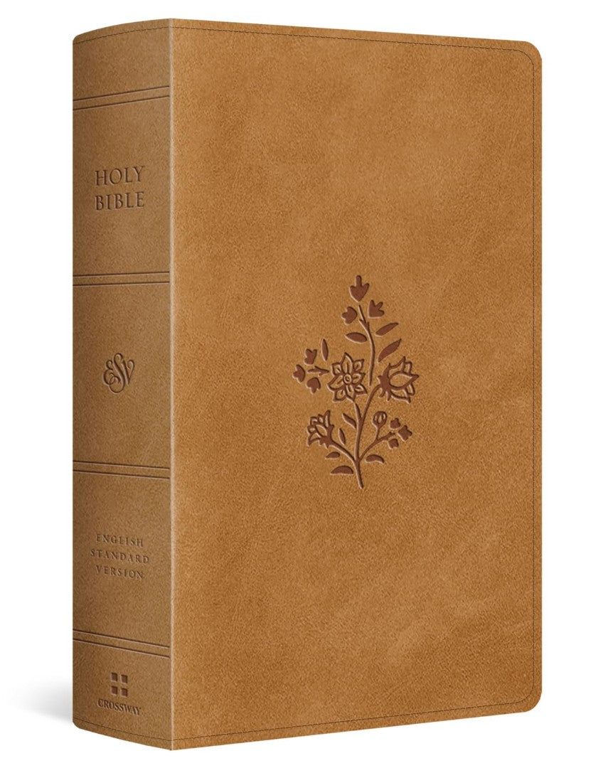 ESV Giant Print Personal Size Bible, Red Letter, Caramel