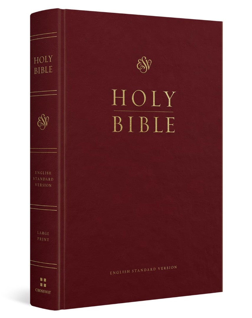 ESV Pew and Worship Bible, Large Print, Hardcover, Burgundy