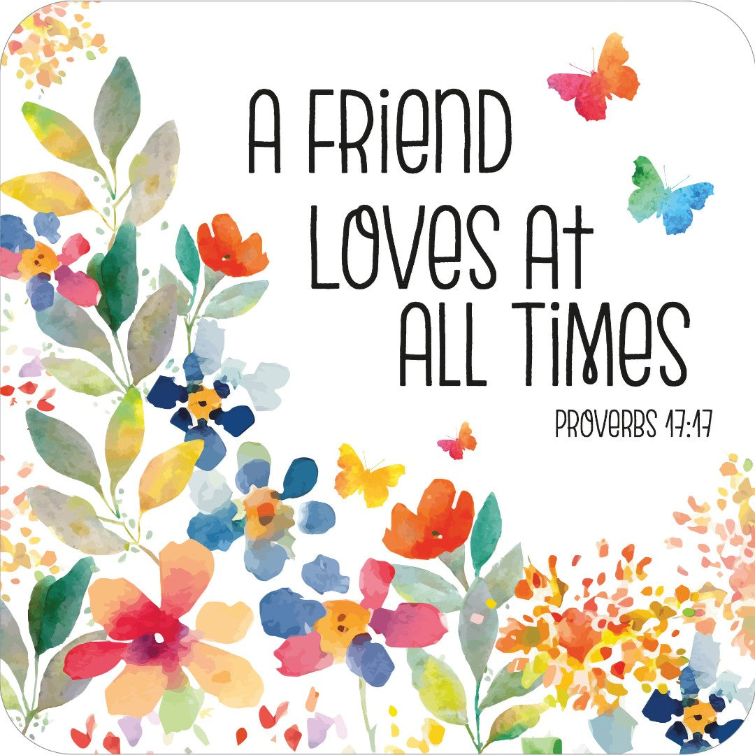 A Friend Loves Cork Coaster