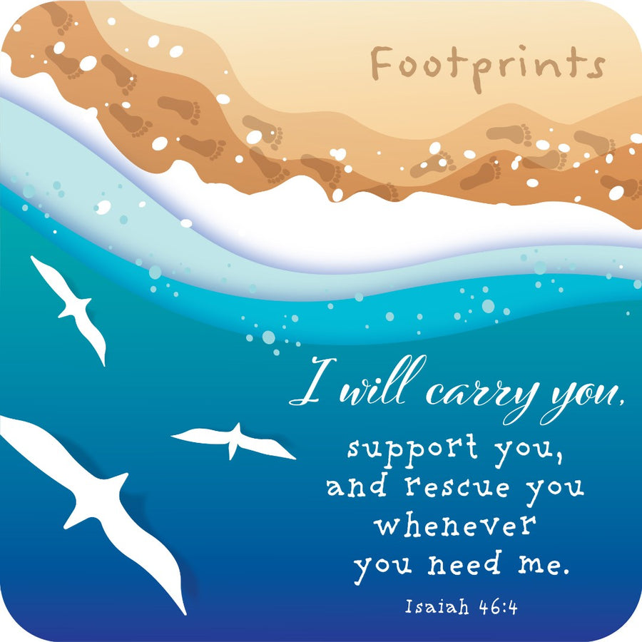 Footprints Cork Coaster - Re-vived