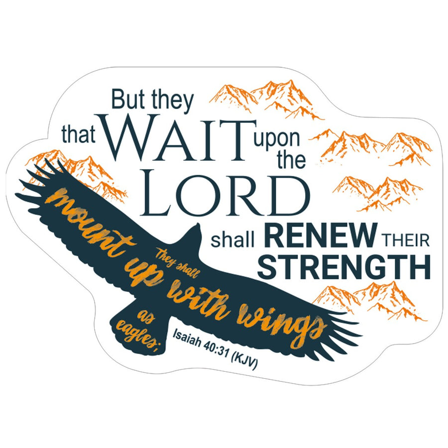 Wings Like Eagles Vinyl Sticker - Re-vived