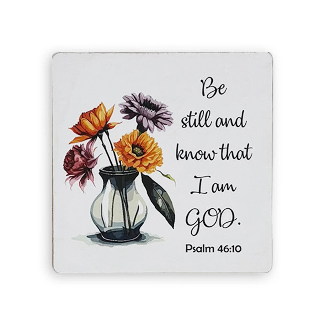 Set Of 6 Coasters – Be Still And Know That I Am God - Re-vived