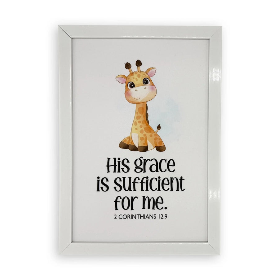 Rectangular Wall Frame – His Grace Is Sufficient For Me - Re-vived