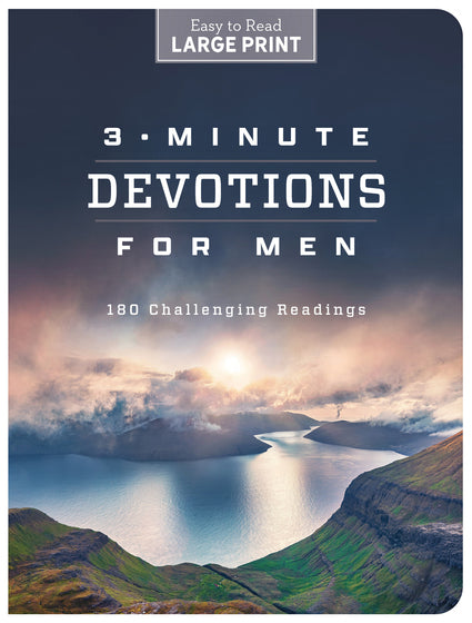 3-Minute Devotions For Men Large Print