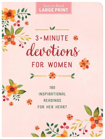 3-Minute Devotions For Women Large Print
