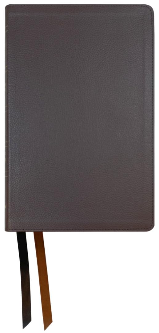 NASB 2020 Large Print Personal Size Bible, Brown Leather - Re-vived