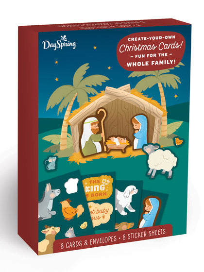 Nativity Sticker Card Box (8 cards) - Re-vived