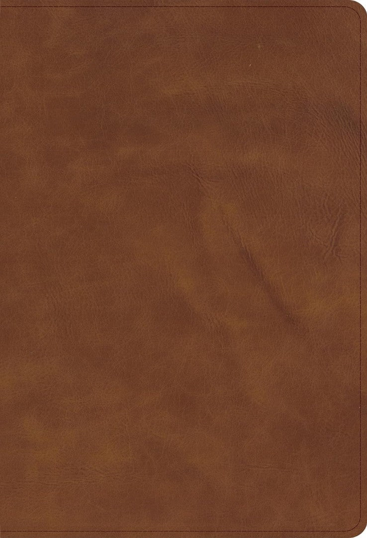 CSB Personal Size Bible, Zipper Closure, Tan Calfskin