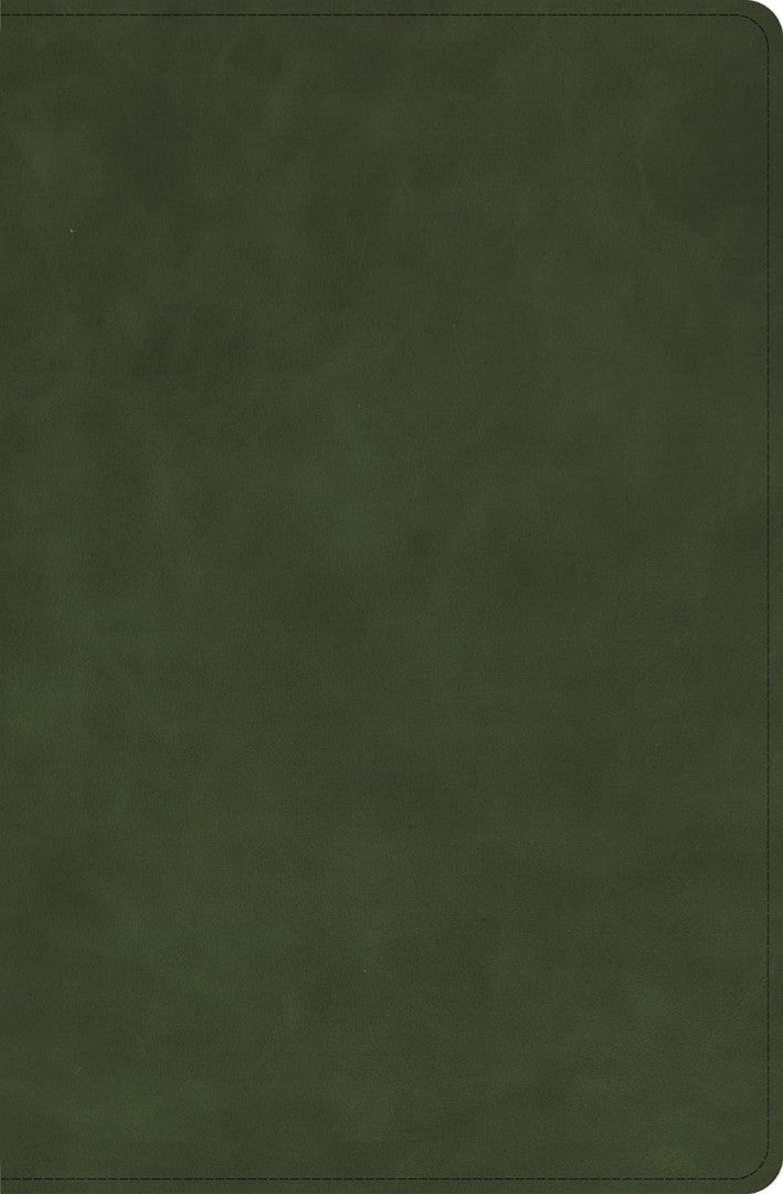 CSB Personal Size Bible, Zipper Closure, Olive Calfskin