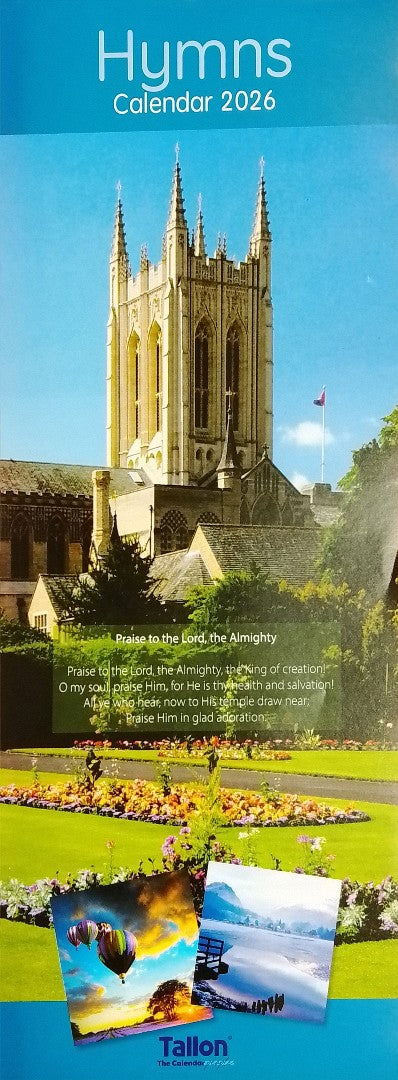 2026 Wall Calendar Hymns (Blue)