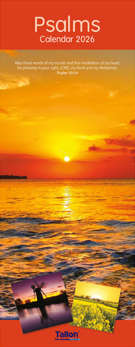 2026 Wall Calendar Psalms (Orange)