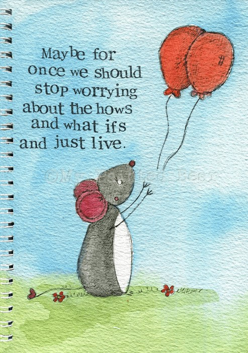 Spiral Notebook Journal 50 Pages Just Live