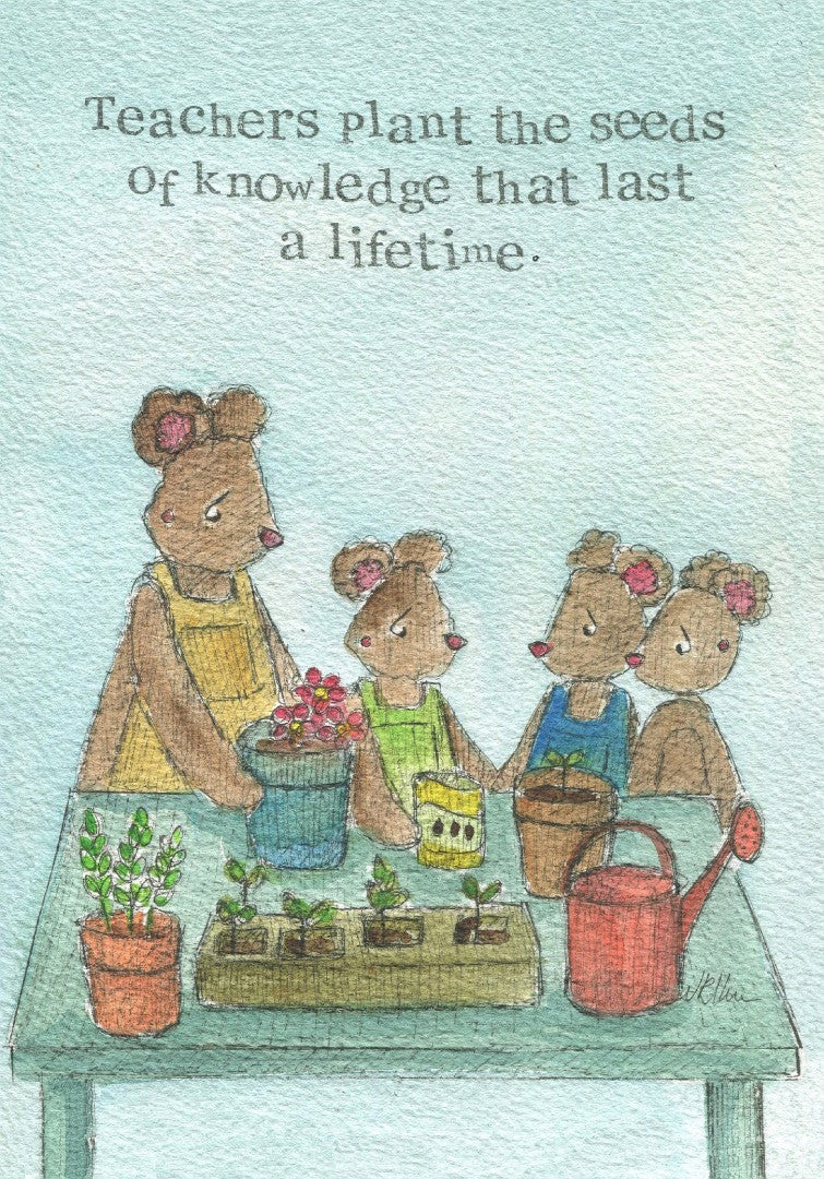 Teacher Card Seeds Of Knowledge Single Card