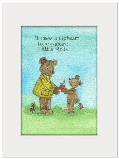 Teacher Print A Big Heart Single Print