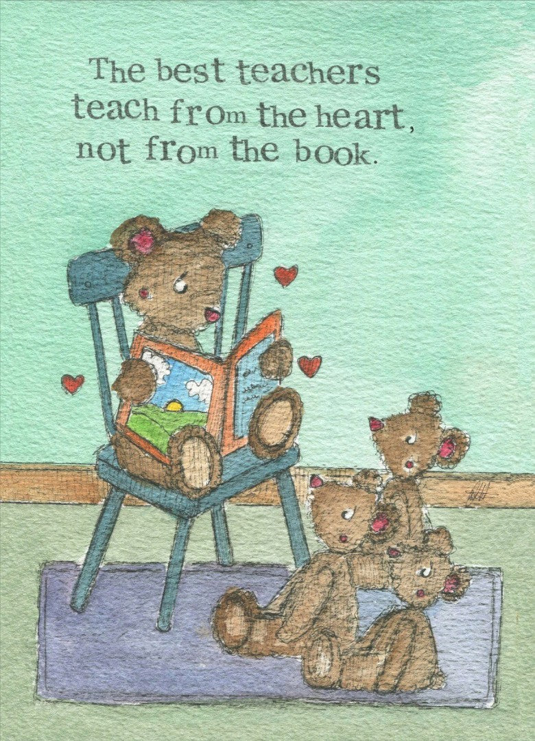 Teacher Print From The Heart Single Print