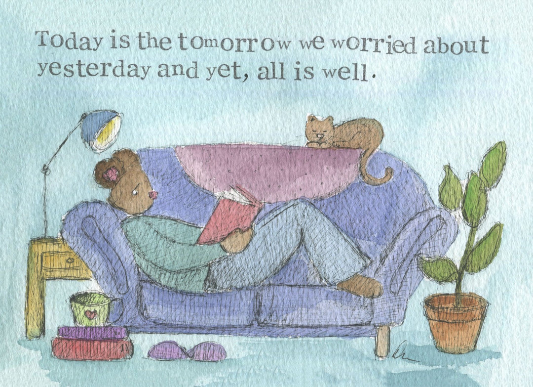 All Is Well Encourgement Single Print