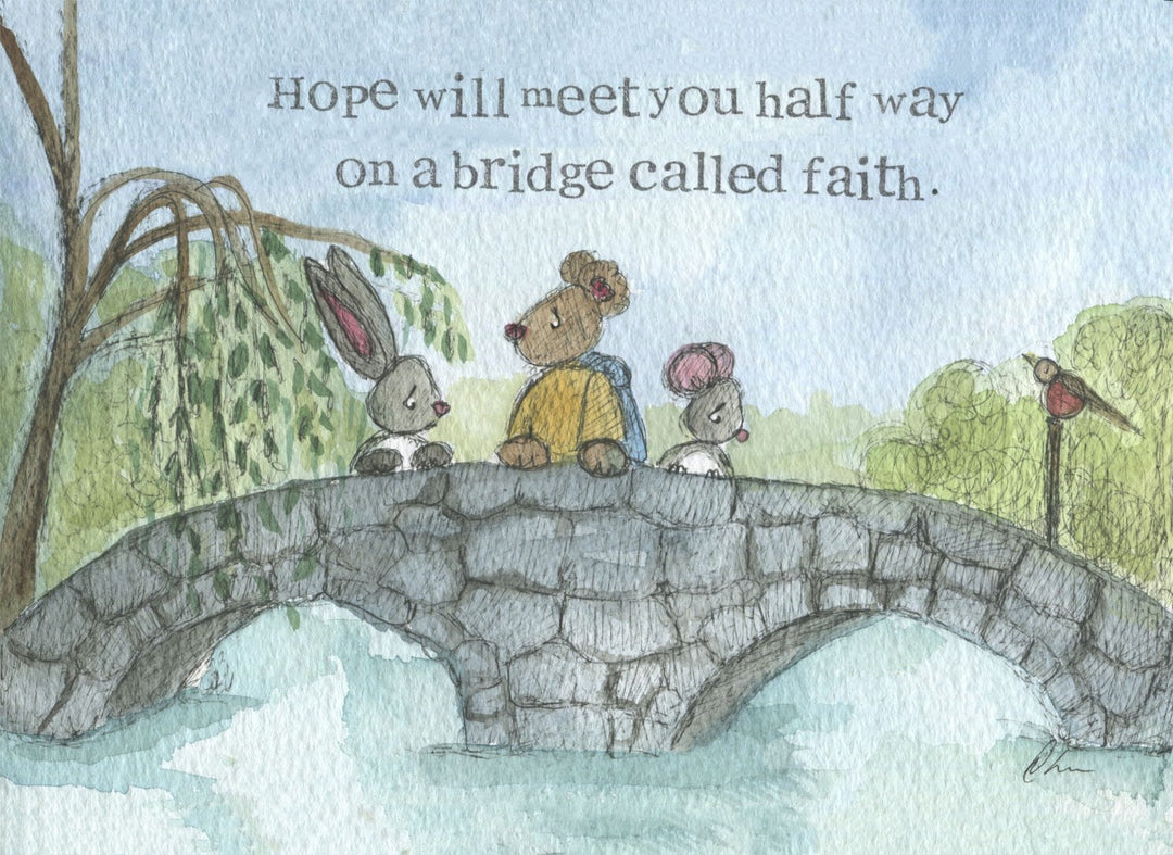 A Bridge Called Faith Encourgement Print