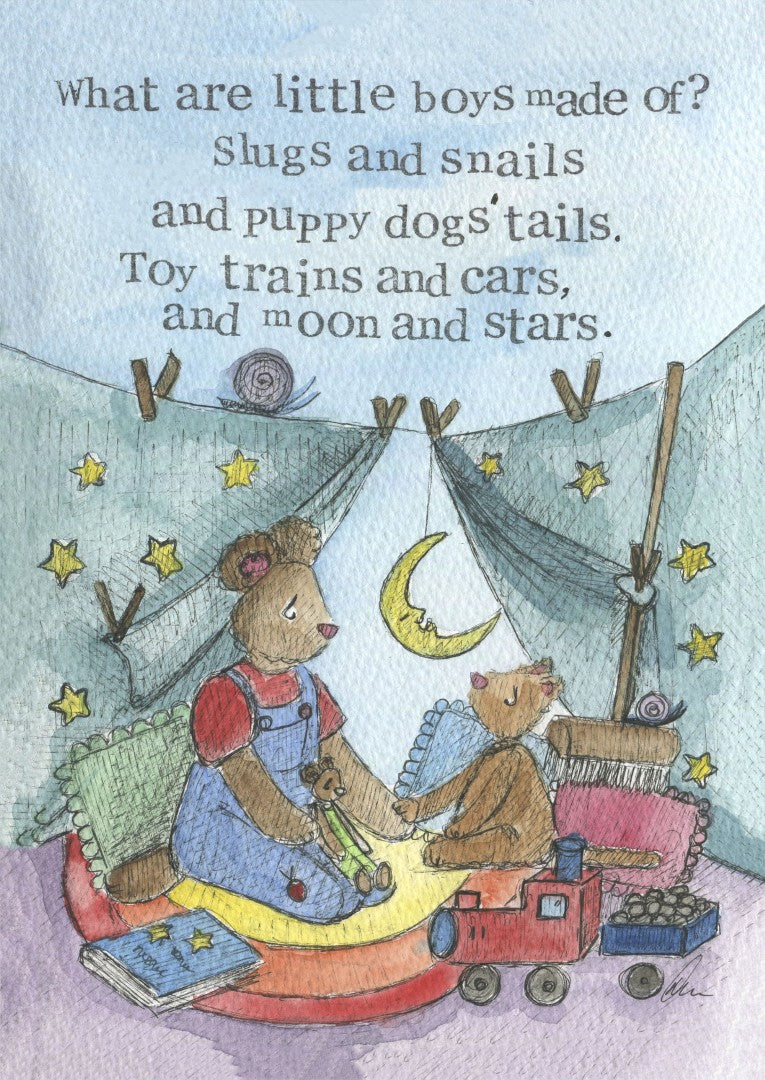 Slugs And Snails Childs Single Print