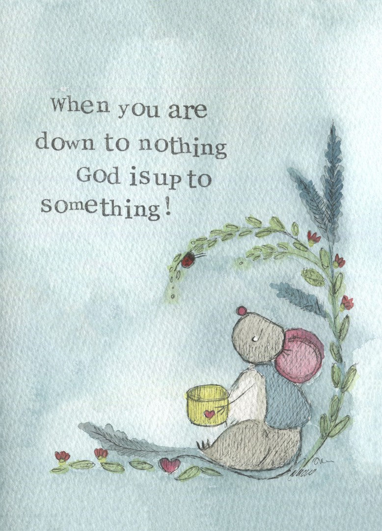 Up To Something Encouragement Single Print