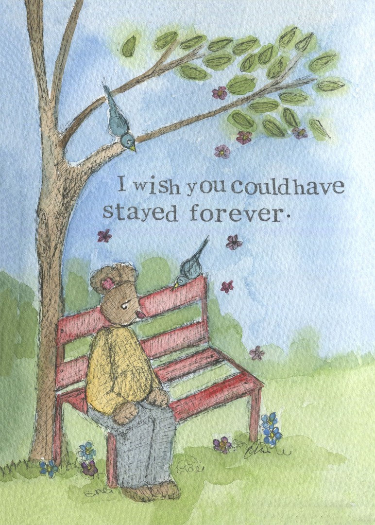 Stay Forever Thinking Of You Sympathy Print