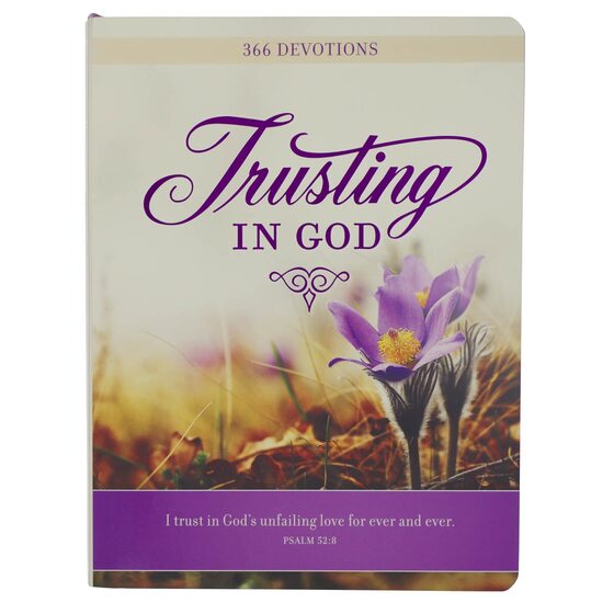 Devotional Trusting God Purple Floral
