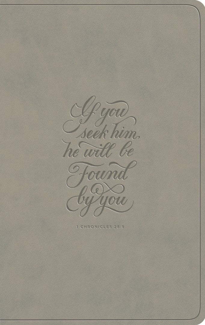 ESV Large Print Value Thinline Bible, Stone, 1 Chronicles