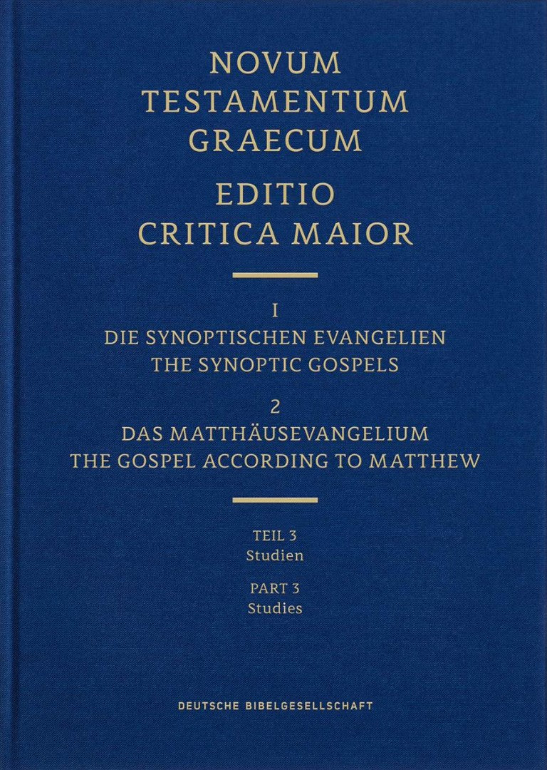 Novum Testamentum Graecum Editio Critica Maior, Vol. 1.1/3