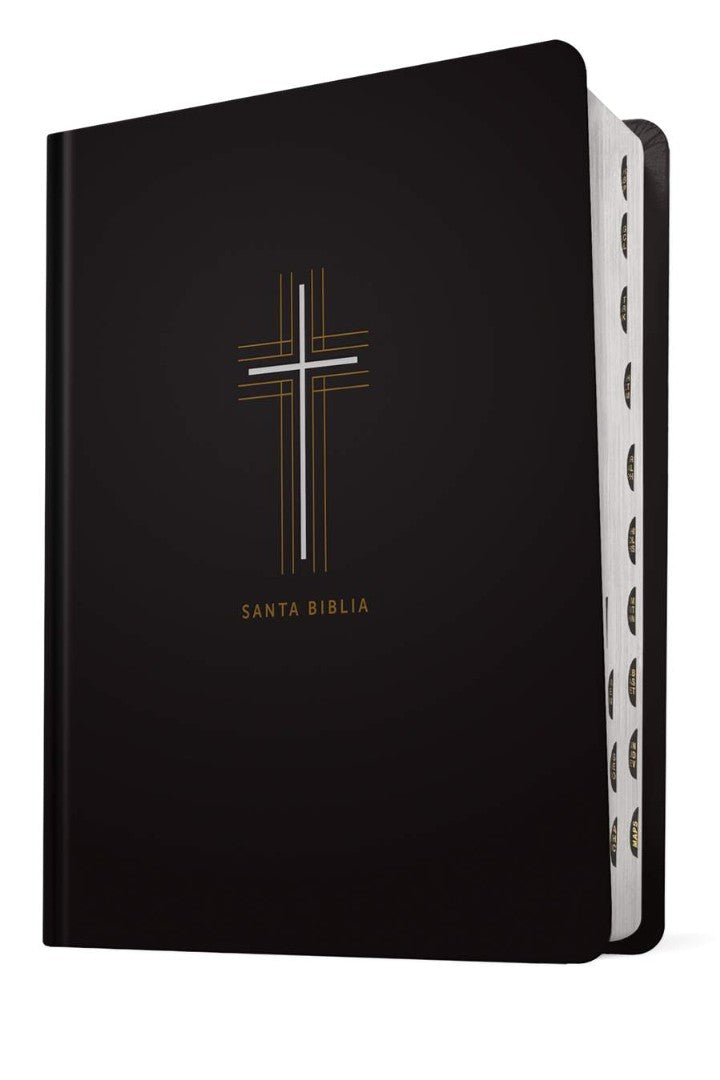 Biblia De Margen Amplio NTV Con Filament, Cruz, Con Indice - Re-vived
