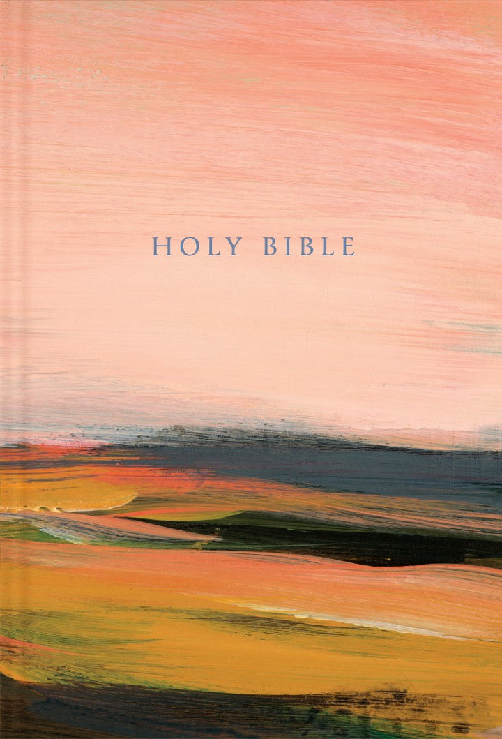 NLT Large Print Slimline Reference Bible, Pink Landscape - Re-vived