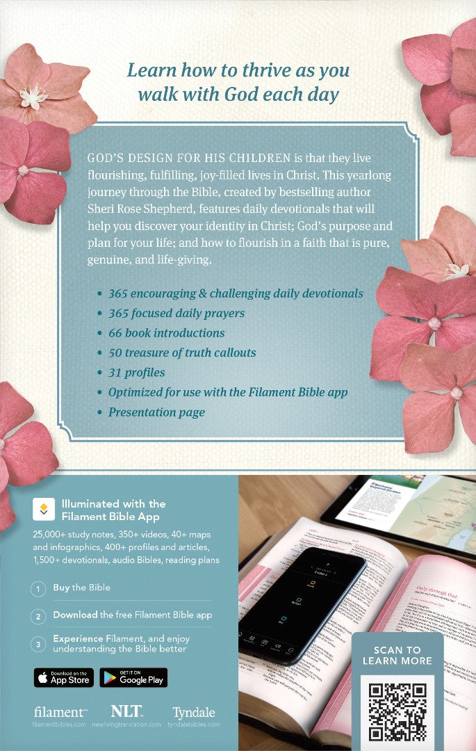 NLT Thrive Devotional Bible for Women, Filament Enabled - Re-vived