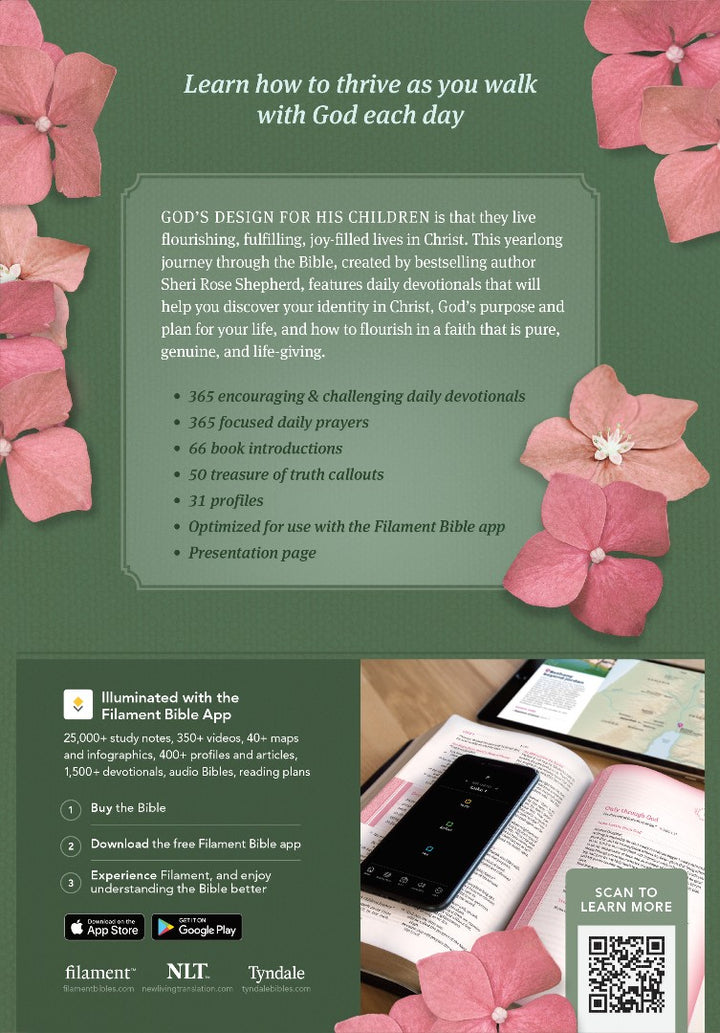 NLT Thrive Devotional Bible for Women, Filament Enabled - Re-vived