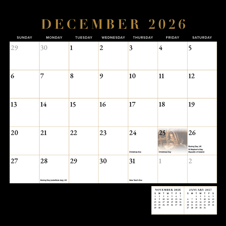 The Chosen 2026 Wall Calendar (UK + IRL Edition)