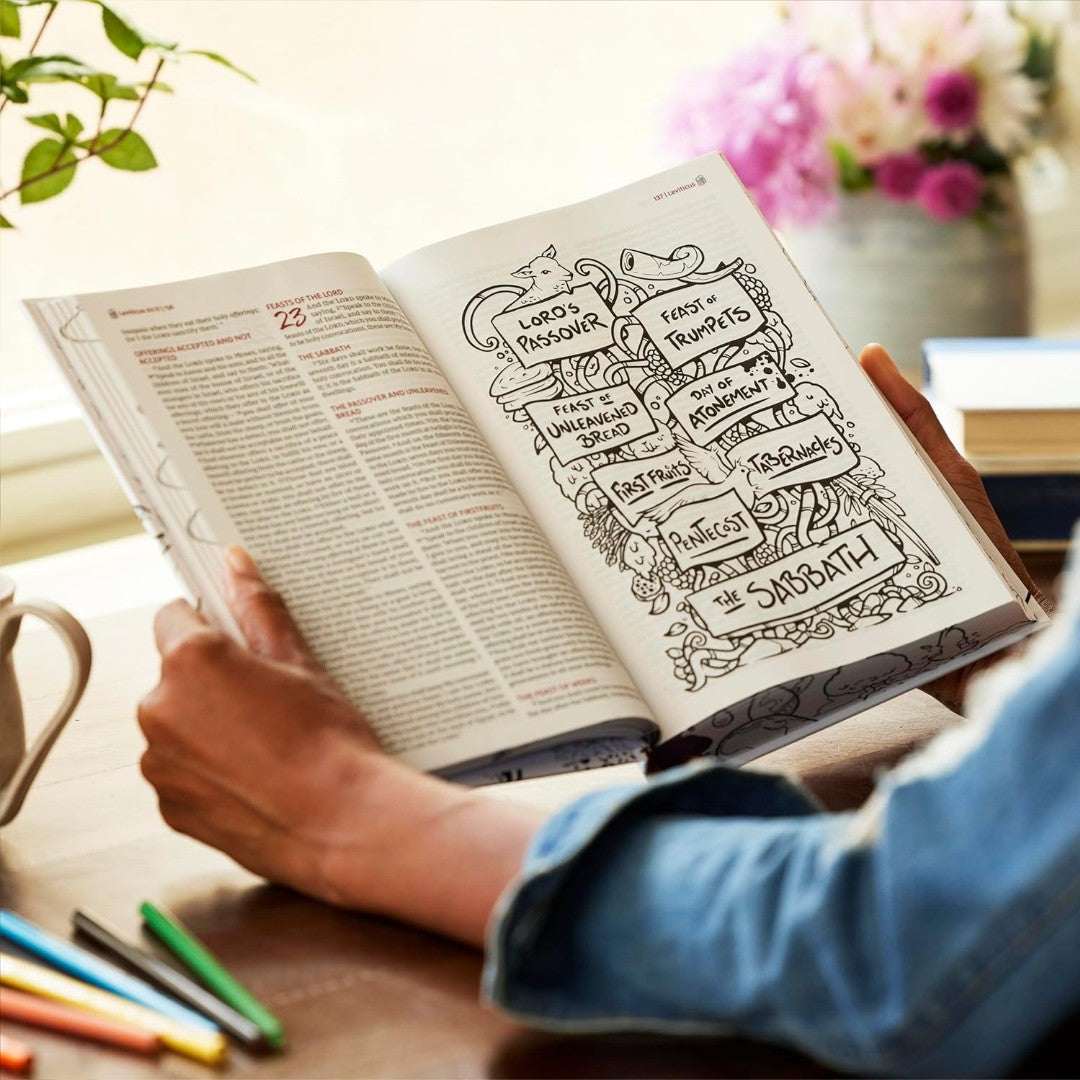 NKJV The Sketchbook Bible Teal Leathersoft