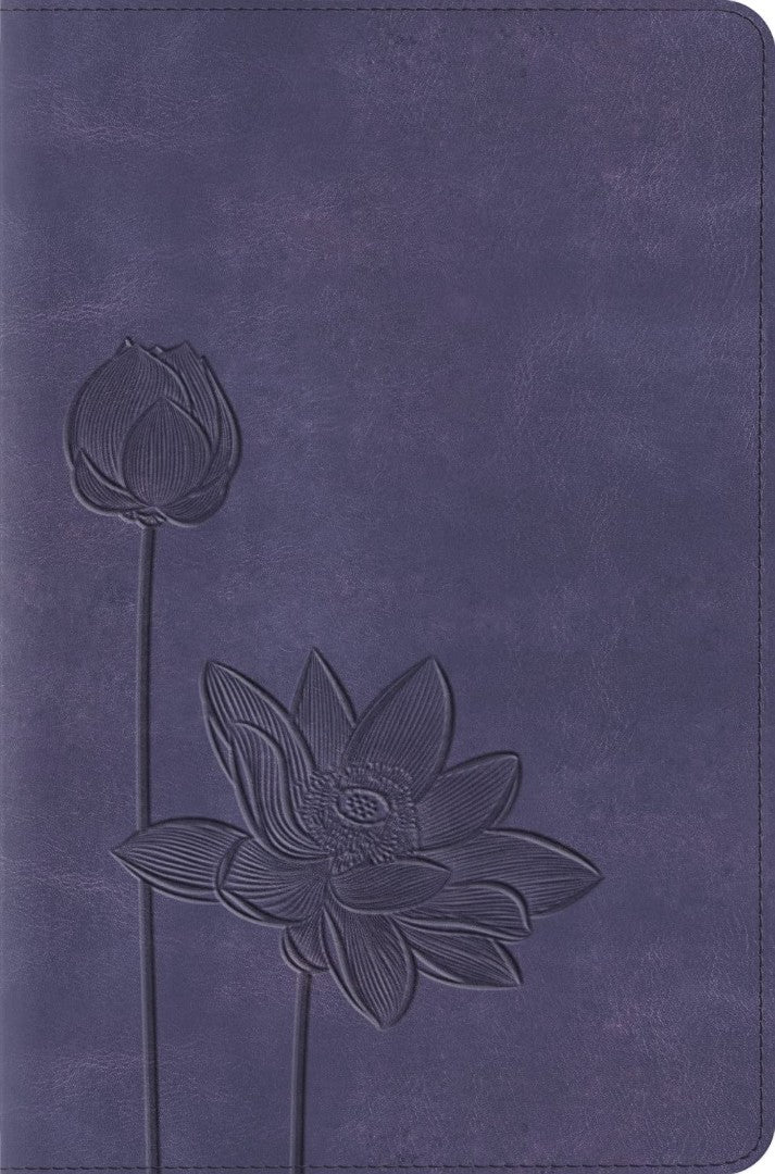 ESV Compact Bible, Lavender, Bloom Design