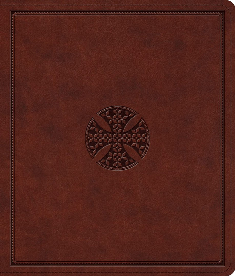 ESV Journaling Bible, Brown, Mosaic Cross Design