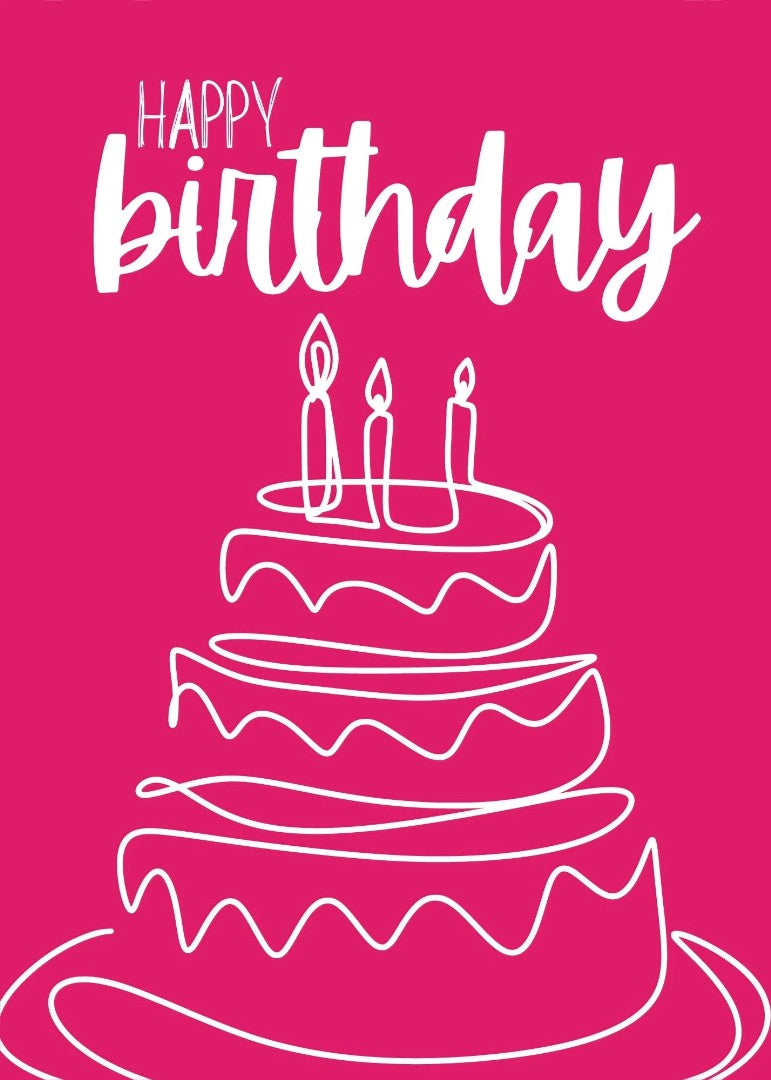 Happy Birthday Card (pack of 6)