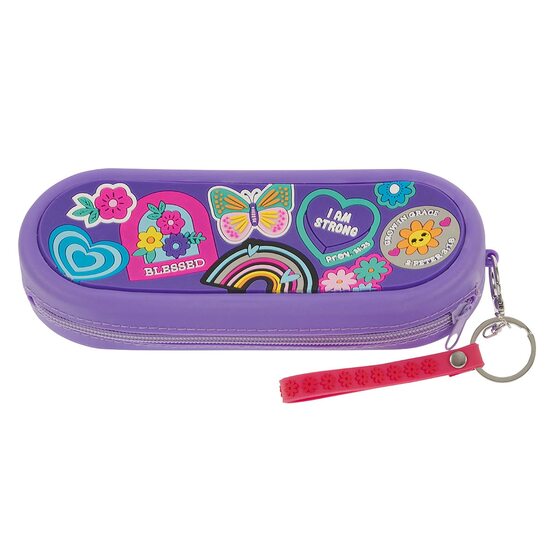 Pencil Case Purple I Am Strong Prov. 31:25 - Re-vived