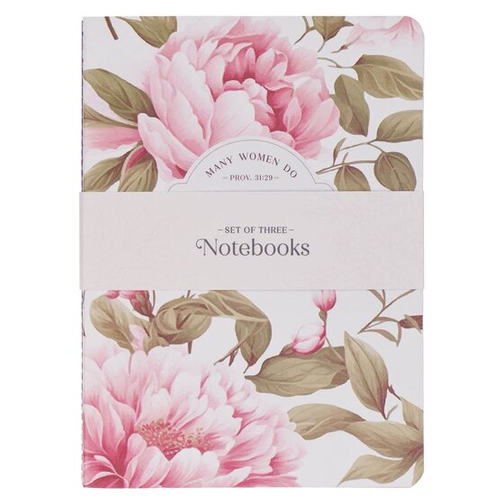 Notebook Set 3Pc Noble Things Prov. 31:29