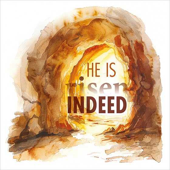 Mini Easter Cards - He Is Risen Indeed (Pack Of 5) - Re-vived