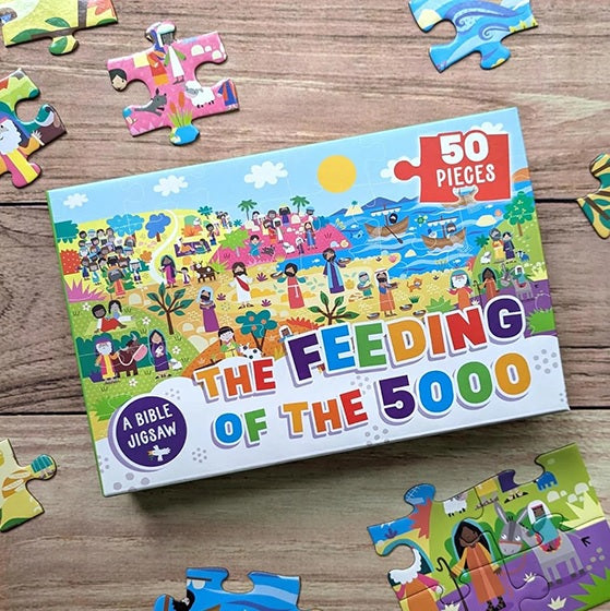 50-Piece Bible Jigsaw Puzzle: Feeding Of The 5000 - Re-vived