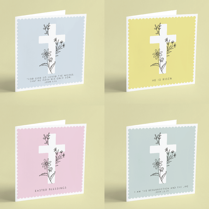 Mixed Pack Easter Cards - Pack of 4