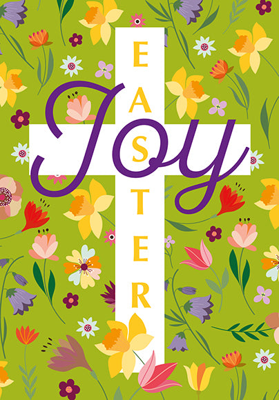 Compassion Charity Easter Cards - Easter Joy/Cross - Re-vived
