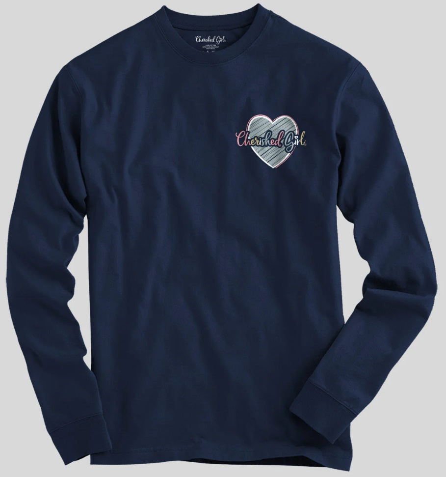 Happy Is She Long Sleeve Tee Large