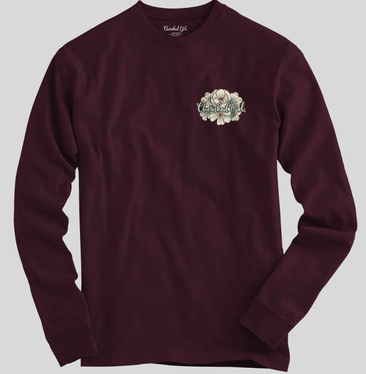 Turquoise Cross Long Sleeve Tee XL